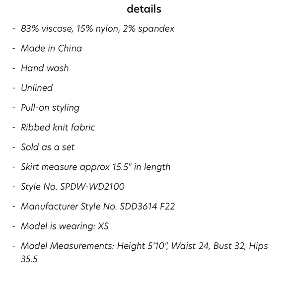 Superdown bonnie varsity skirt set - Picture 3 of 3